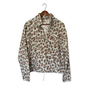 So Cozy Softest Sherpa Women's Juniors XL Gray Off White Quarter Zip Pullover